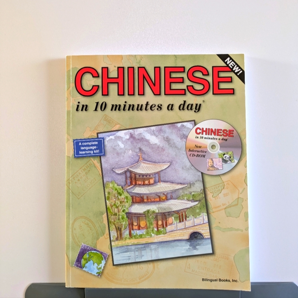 Chinese in 10 Minutes a Day Book And Language Learning Kit
